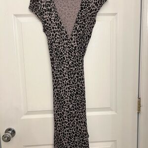 BCBG Leopard Print Wrap Dress